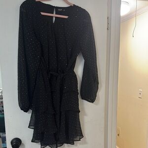 Simply Vera Vera Wang Black Long Sleeve Dress